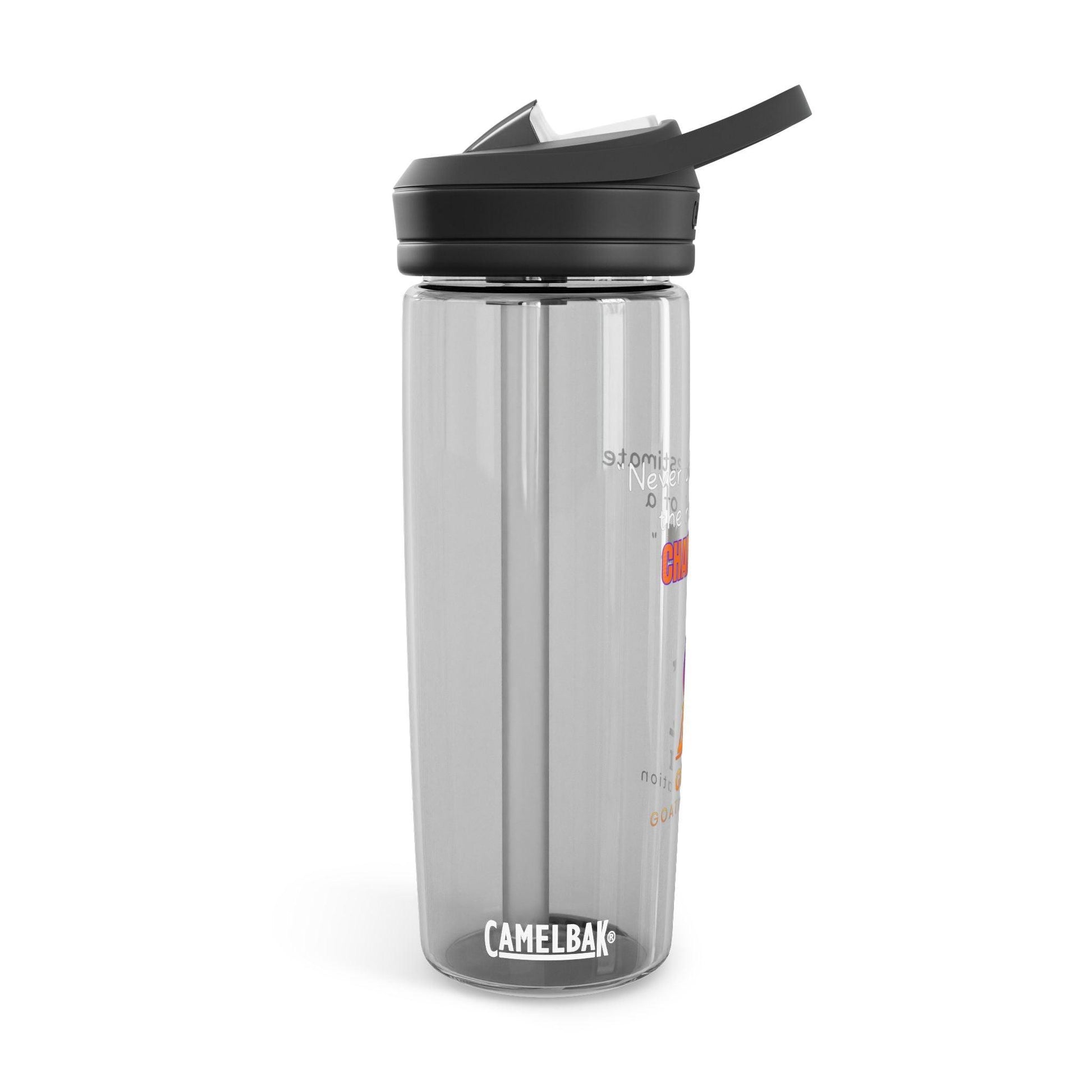GOATI CamelBak Eddy® Water Bottle | “Heart of a Champion”  Motivational 20oz/25oz Hydration Bottle - GOATI