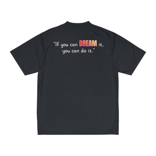 GOATI Men's Performance T-Shirt | Moisture-Wicking & Breathable Tee | "If You Can Dream It, You Can Do It"