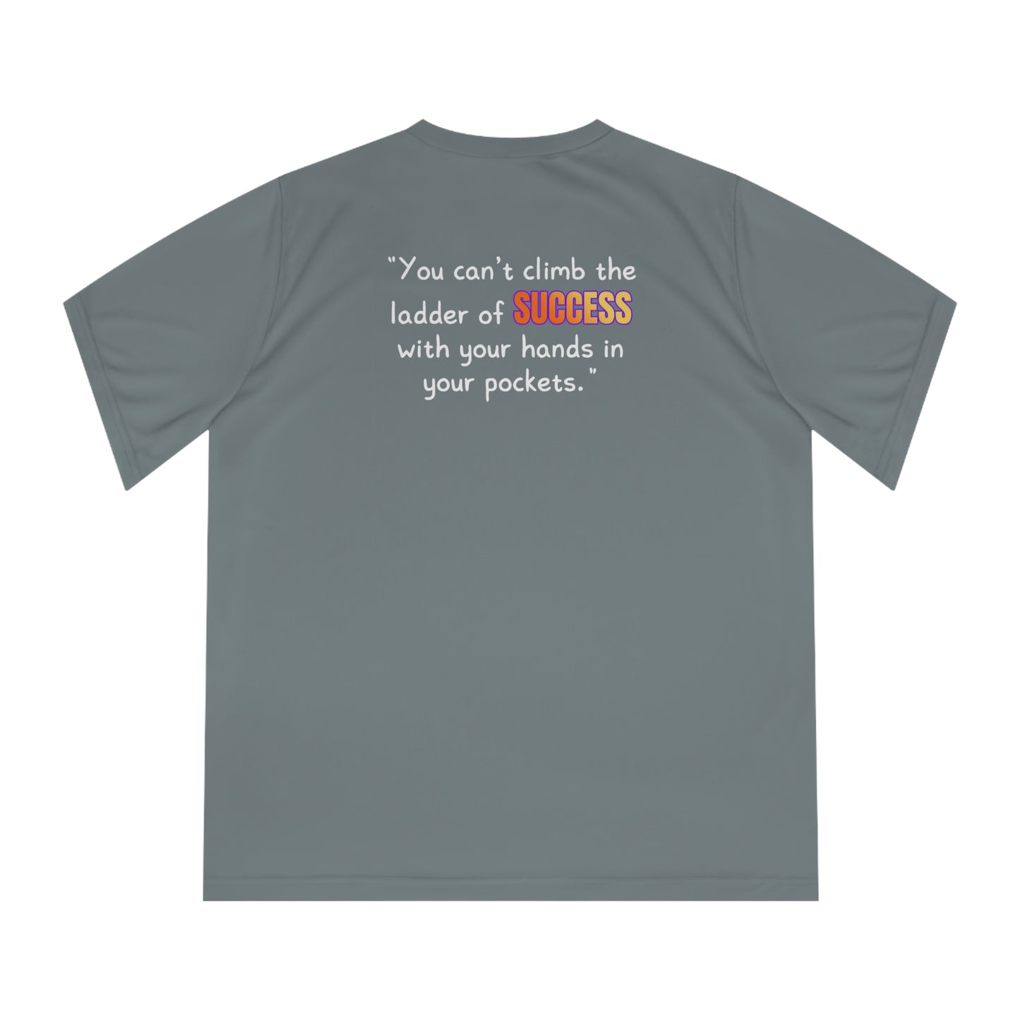 GOATI Women's Performance V-Neck T-Shirt | Moisture-Wicking & Breathable Tee | "You Can’t Climb the Ladder of Success" - GOATI