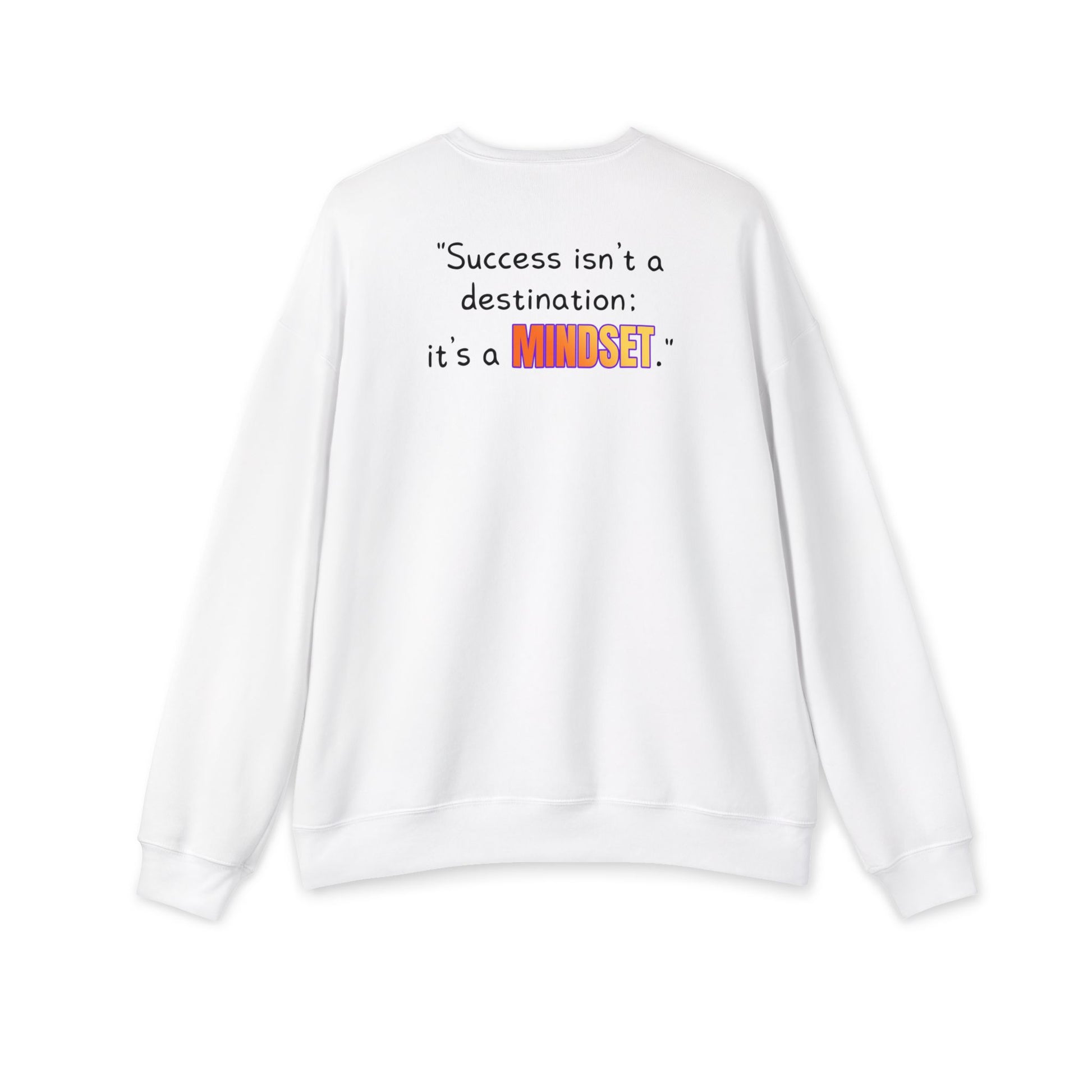 GOATI Unisex Premium Sweatshirt | "Success Isn’t a Destination; It’s a Mindset" Motivational Cotton-Polyester Blend Sweatshirt for Comfort - GOATI