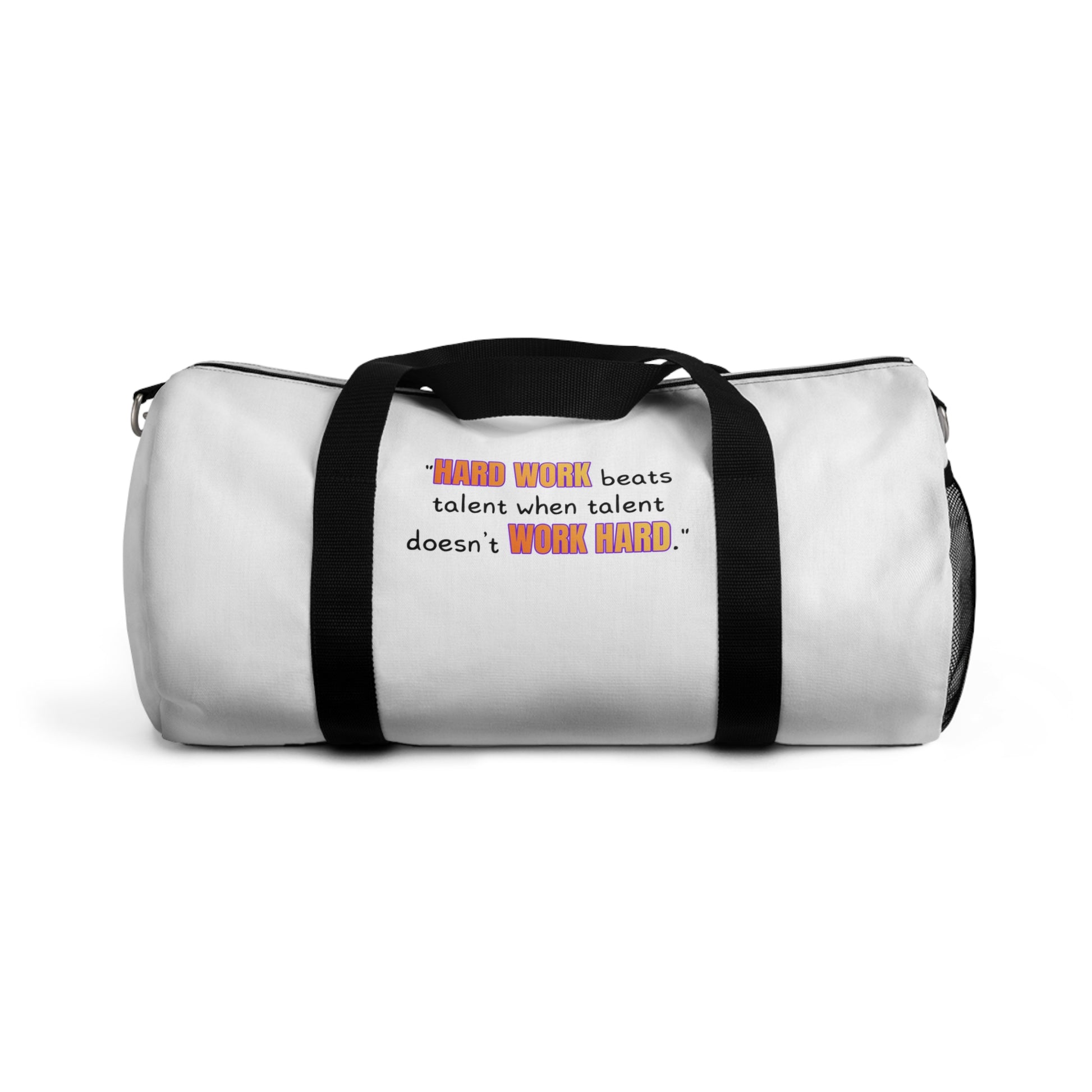 GOATI Motivational Duffel Bag | "Hard Work Beats Talent" | Durable Gym, Fitness & Travel Bag for Everyday Use - GOATI
