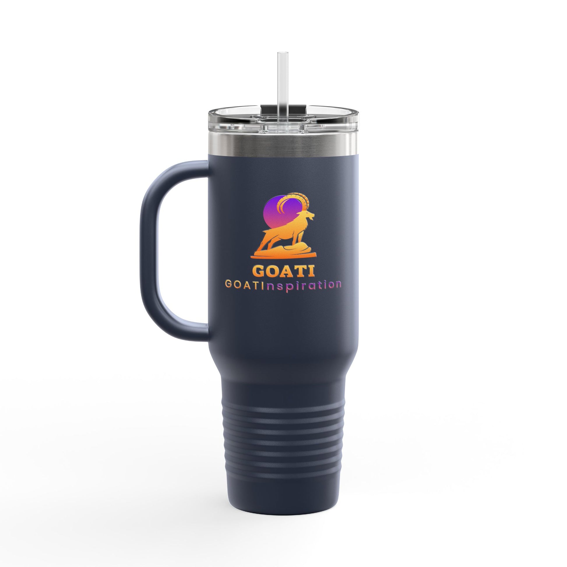 GOATI 40oz Insulated Travel Mug | "The Way to Get Started Is to Quit Talking and Begin Doing" Motivational Quote - GOATI