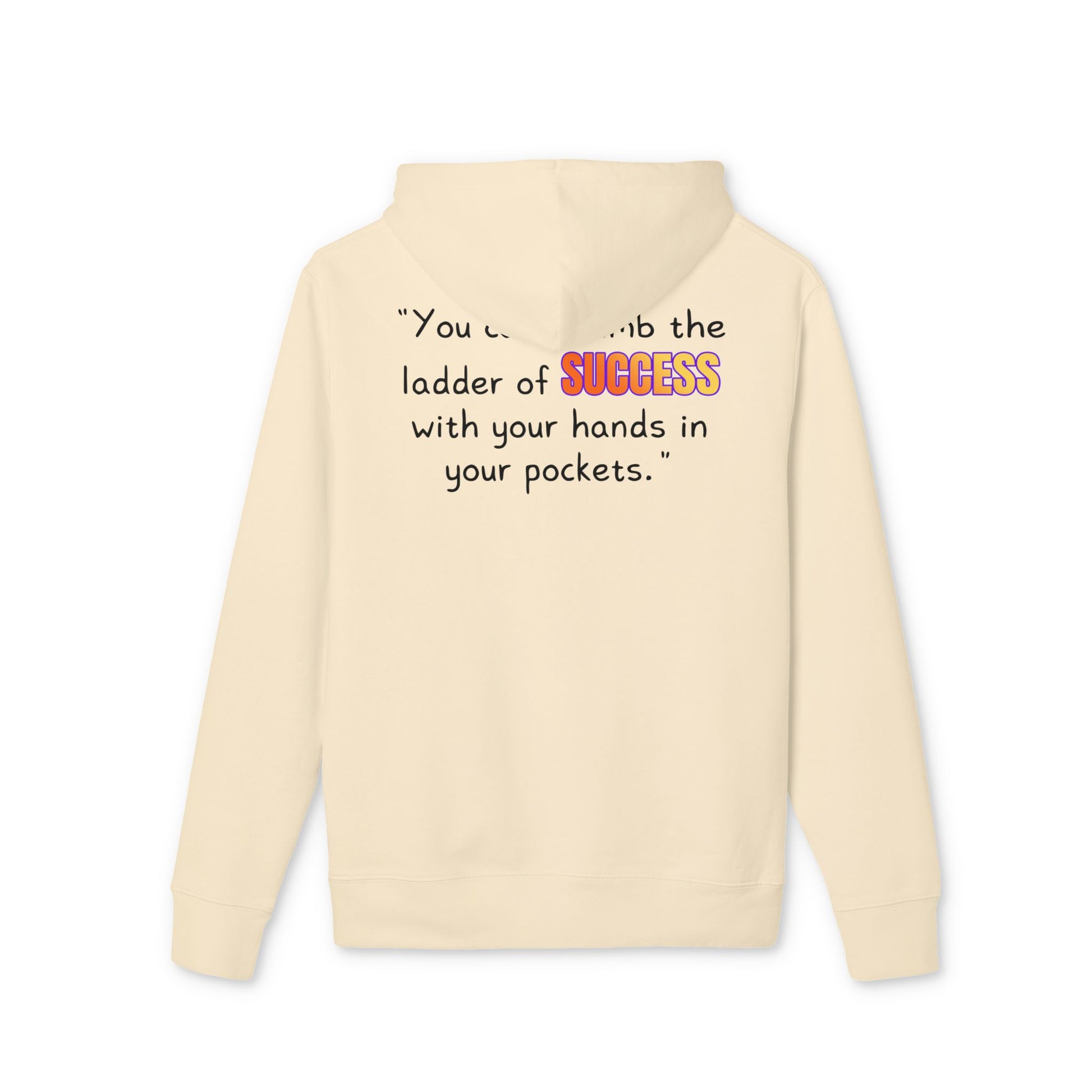 GOATI Unisex Premium Hoodie – 100% Organic Cotton, Heavyweight Fleece | “You Can’t Climb the Ladder of Success” Motivational Hoodie - GOATI
