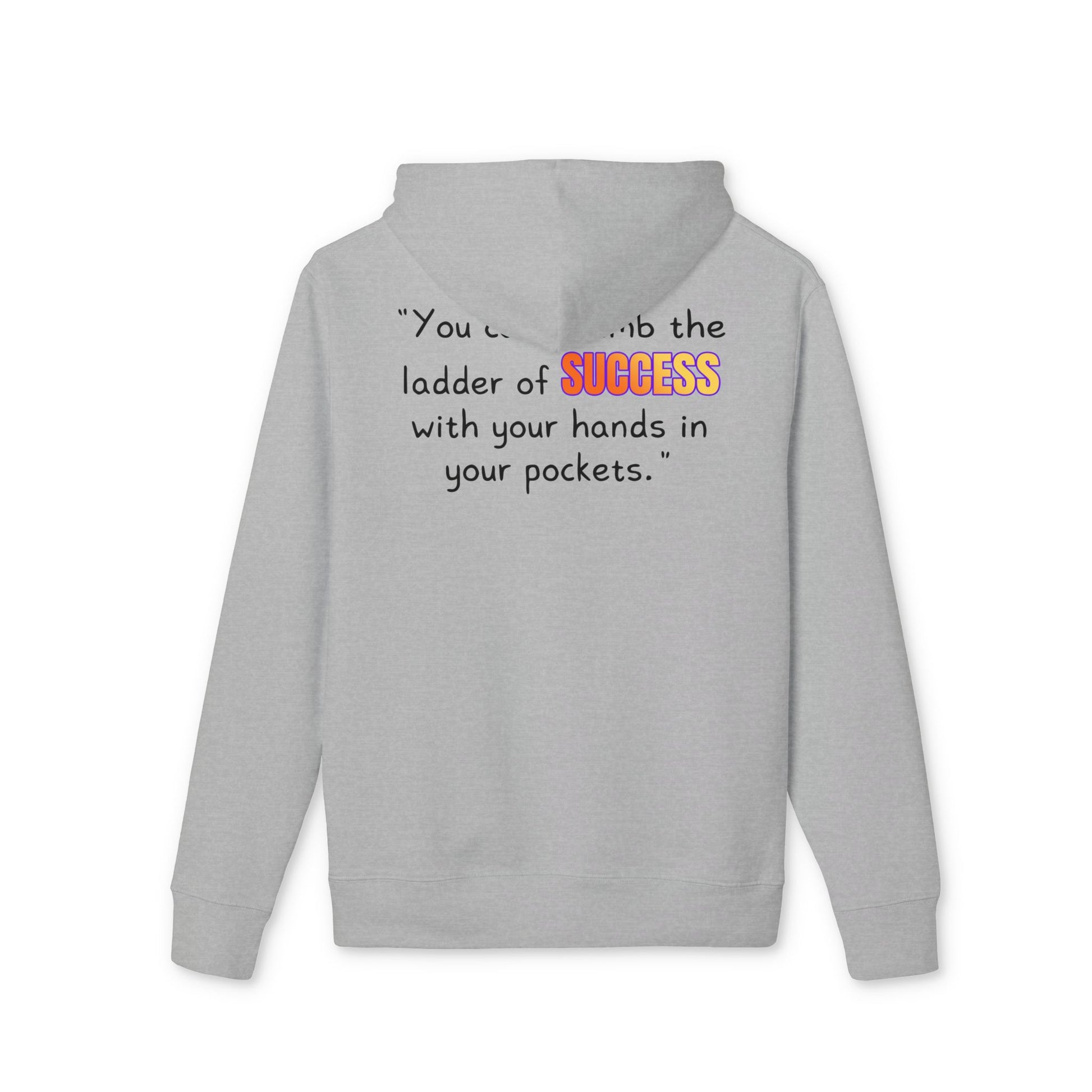 GOATI Unisex Premium Hoodie – 100% Organic Cotton, Heavyweight Fleece | “You Can’t Climb the Ladder of Success” Motivational Hoodie - GOATI