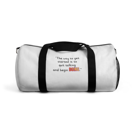 GOATI Motivational Duffel Bag | "Quit Talking and Begin Doing" | Durable Gym, Fitness & Travel Bag for Everyday Use - GOATI