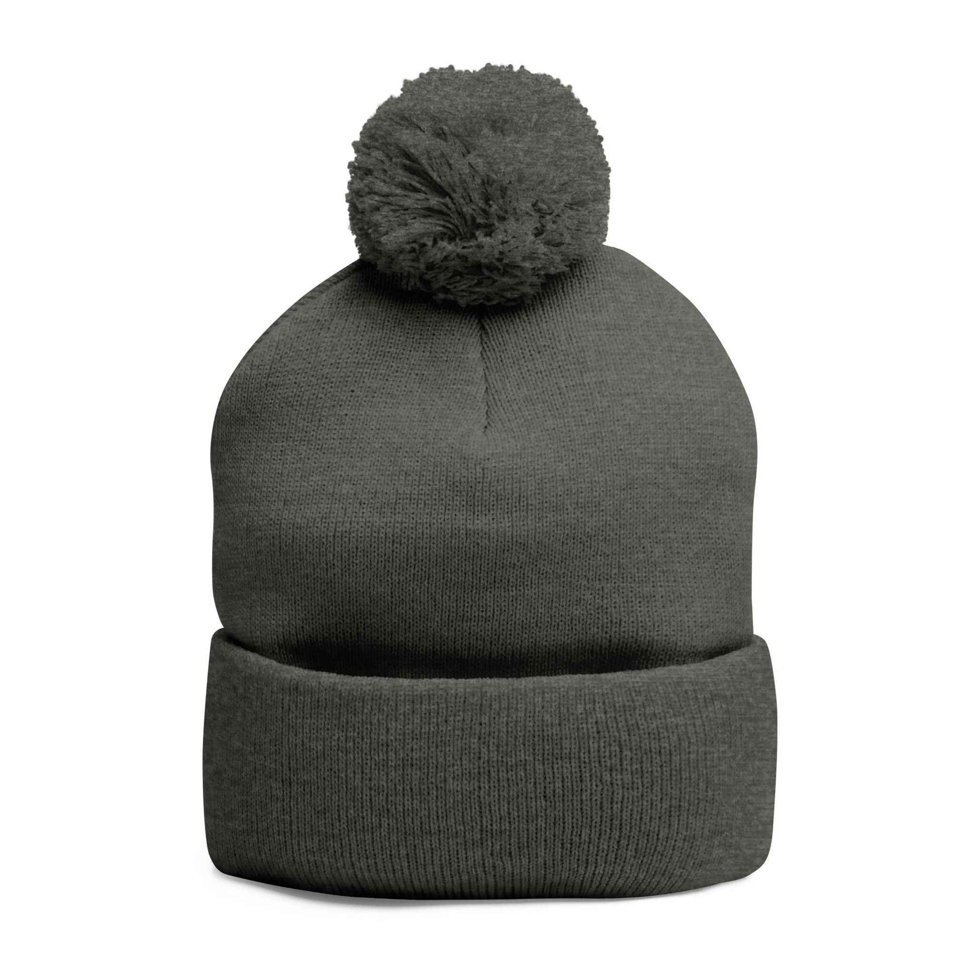 GOATI Logo Pom-Pom Knit Cap | Own Your Power, Everywhere You Go | Soft, Warm Unisex Winter Hat