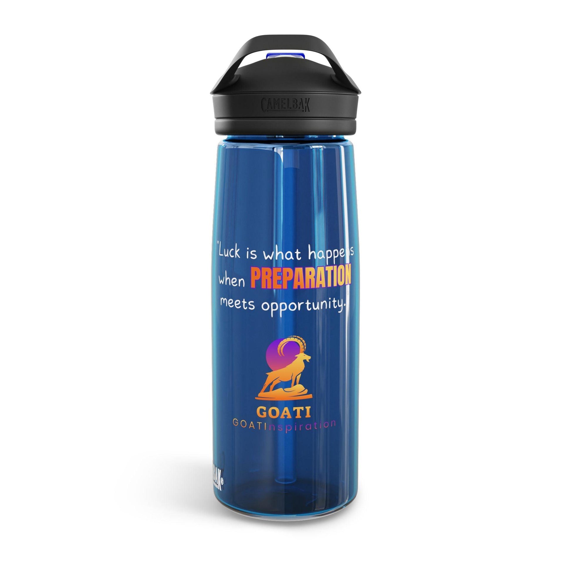 GOATI CamelBak Eddy® Water Bottle | “When Preparation Meets Opportunity”  Motivational 20oz/25oz Hydration Bottle - GOATI