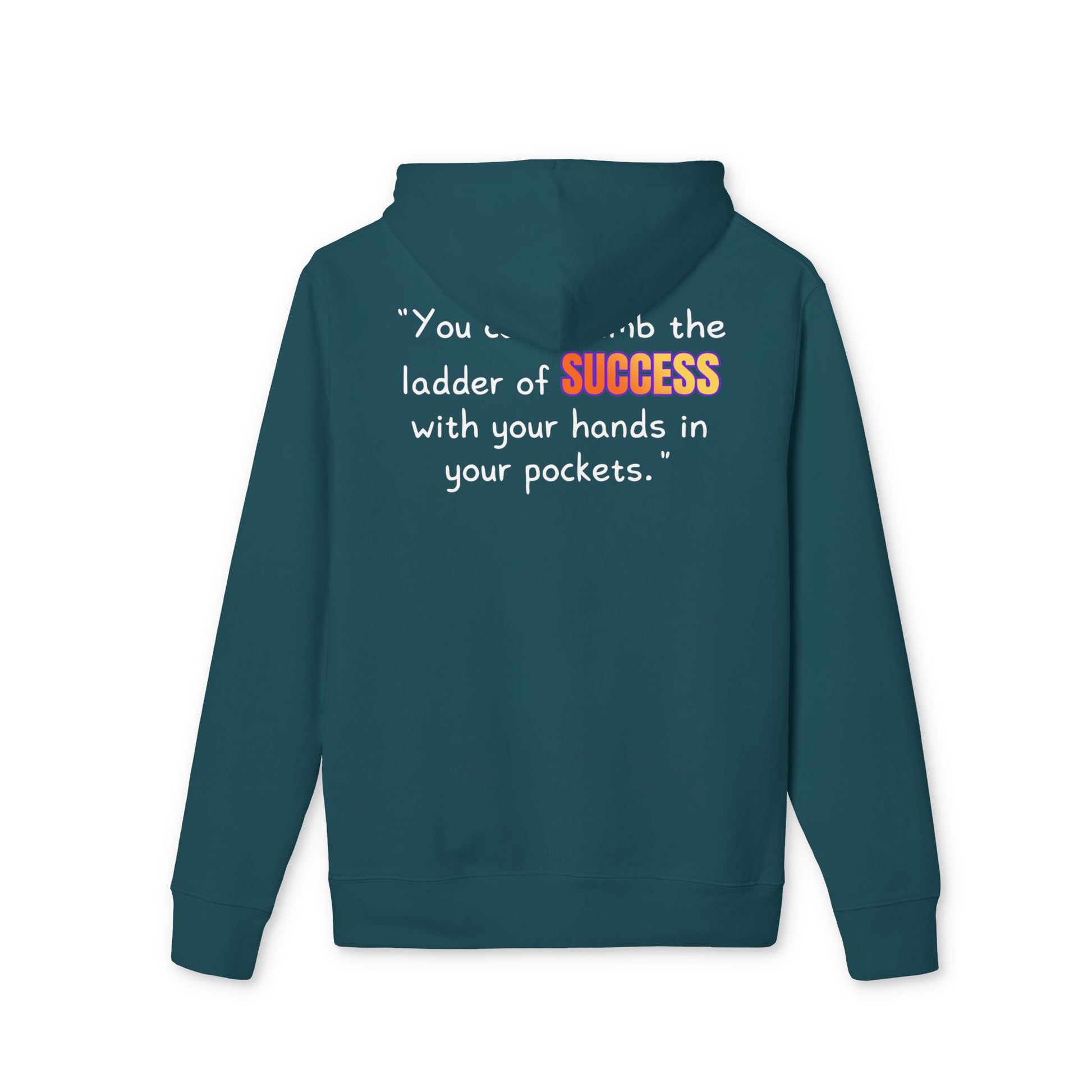 GOATI Unisex Premium Hoodie – 100% Organic Cotton, Heavyweight Fleece | “You Can’t Climb the Ladder of Success” Motivational Hoodie - GOATI
