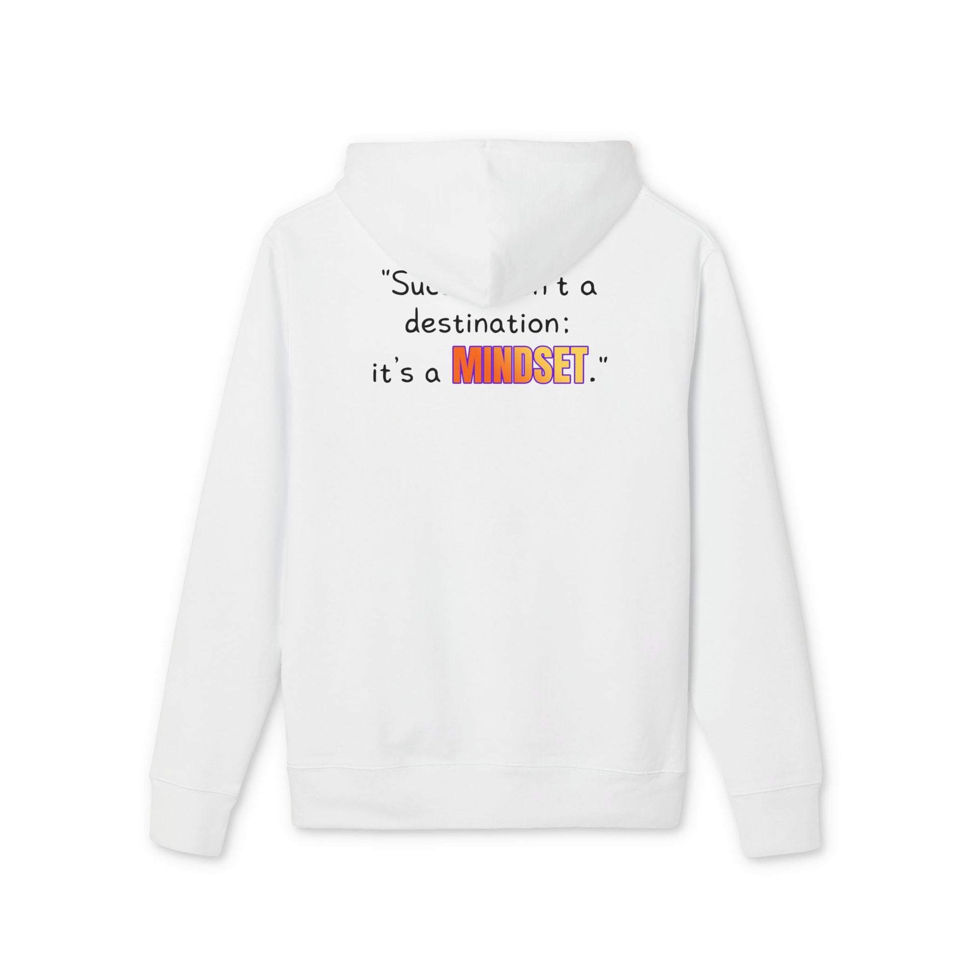 GOATI Unisex Premium Hoodie – 100% Organic Cotton, Heavyweight Fleece | “Success Isn’t a Destination; It’s a Mindset” Motivational Hoodie - GOATI