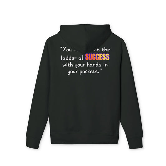 GOATI Unisex Premium Hoodie – 100% Organic Cotton, Heavyweight Fleece | “You Can’t Climb the Ladder of Success” Motivational Hoodie - GOATI