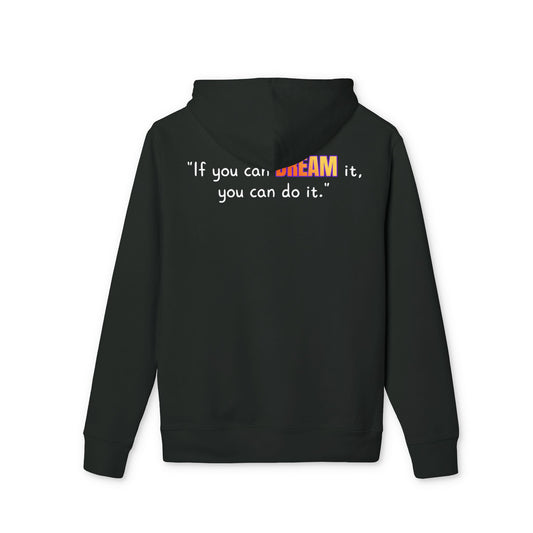 GOATI Unisex Premium Hoodie – 100% Organic Cotton, Heavyweight Fleece | “If You Can Dream It, You Can Do It” Motivational Hoodie - GOATI