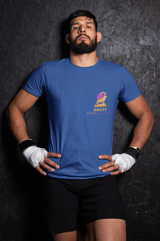 GOATI Men's Performance T-Shirt | Moisture-Wicking & Breathable Tee | "Hard Work Beats Talent"