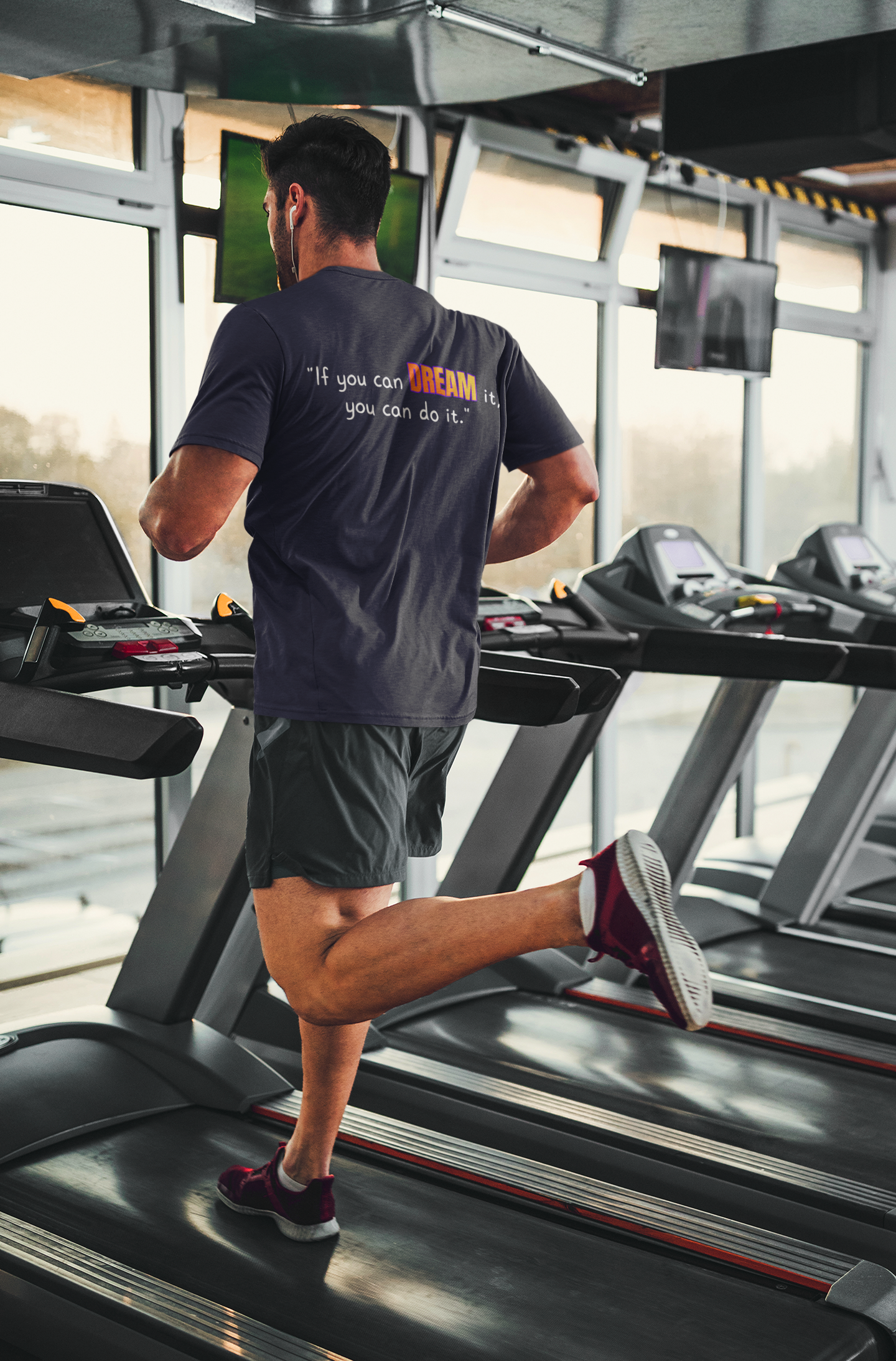 GOATI Men's Performance T-Shirt | Moisture-Wicking & Breathable Tee | "If You Can Dream It, You Can Do It"