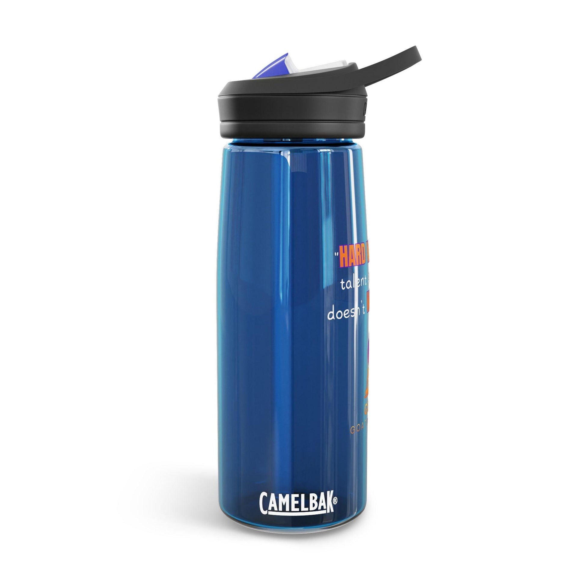 GOATI CamelBak Eddy® Water Bottle | “Hard Work Beats Talent”  Motivational 20oz/25oz Hydration Bottle - GOATI
