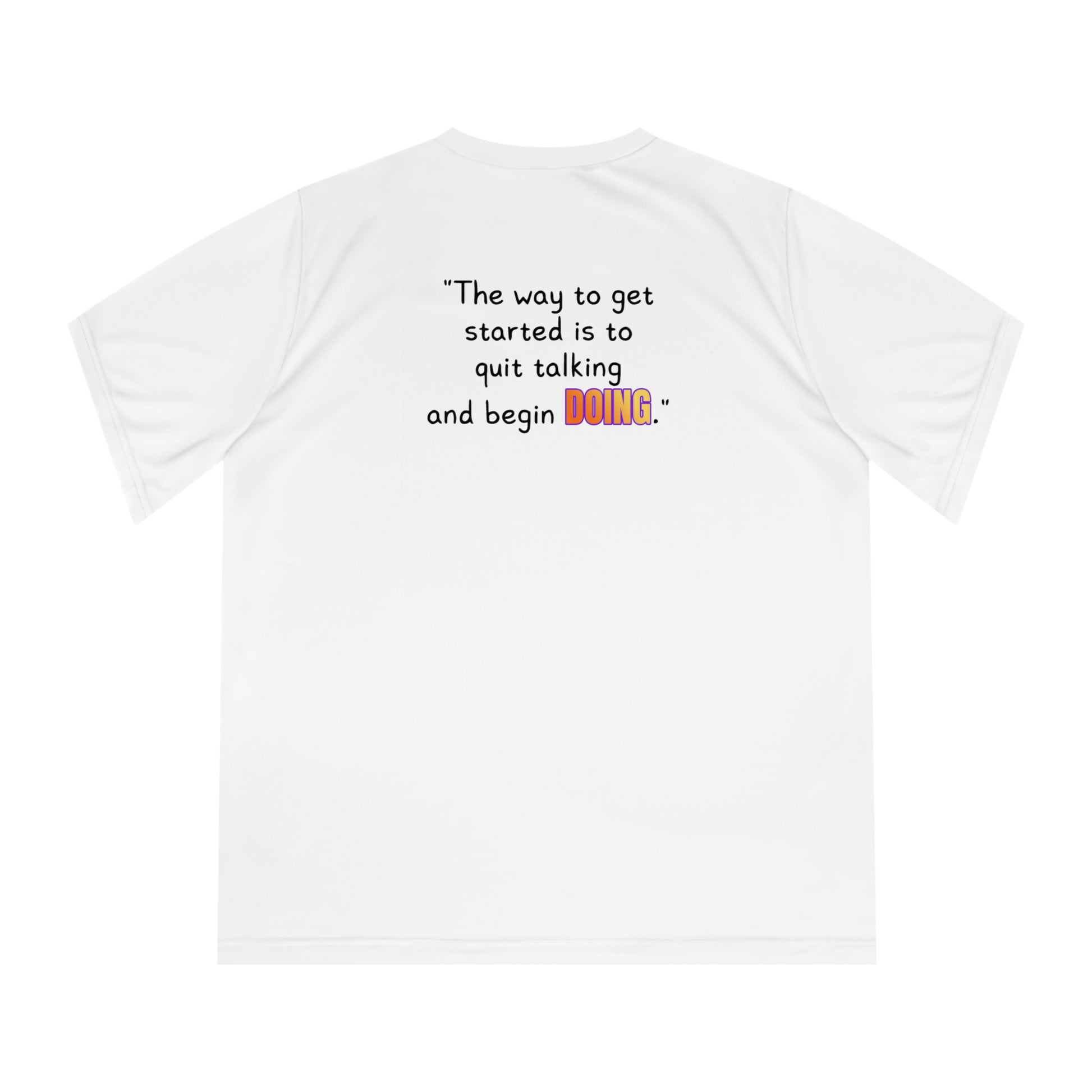 GOATI Women's Performance V-Neck T-Shirt | Moisture-Wicking & Breathable Tee | "Quit Talking and Begin Doing" - GOATI