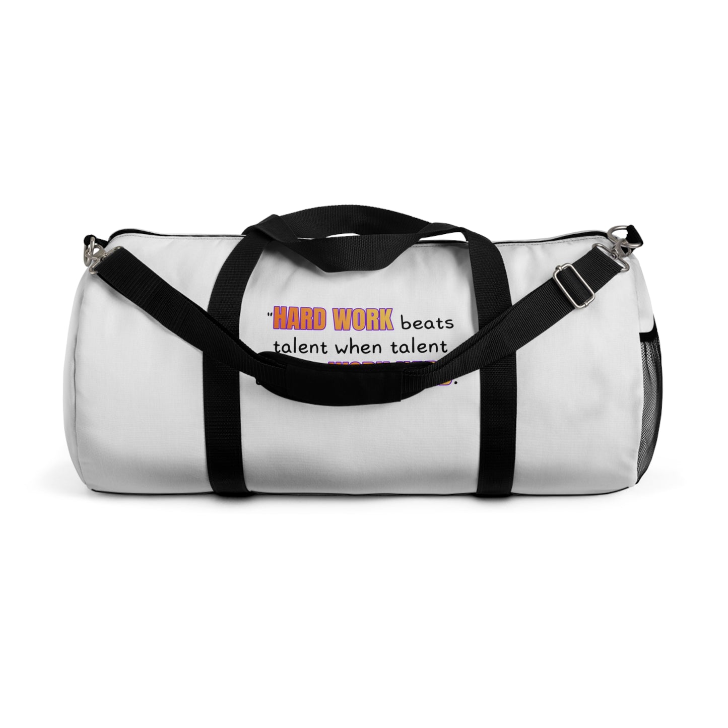 GOATI Motivational Duffel Bag | "Hard Work Beats Talent" | Durable Gym, Fitness & Travel Bag for Everyday Use - GOATI