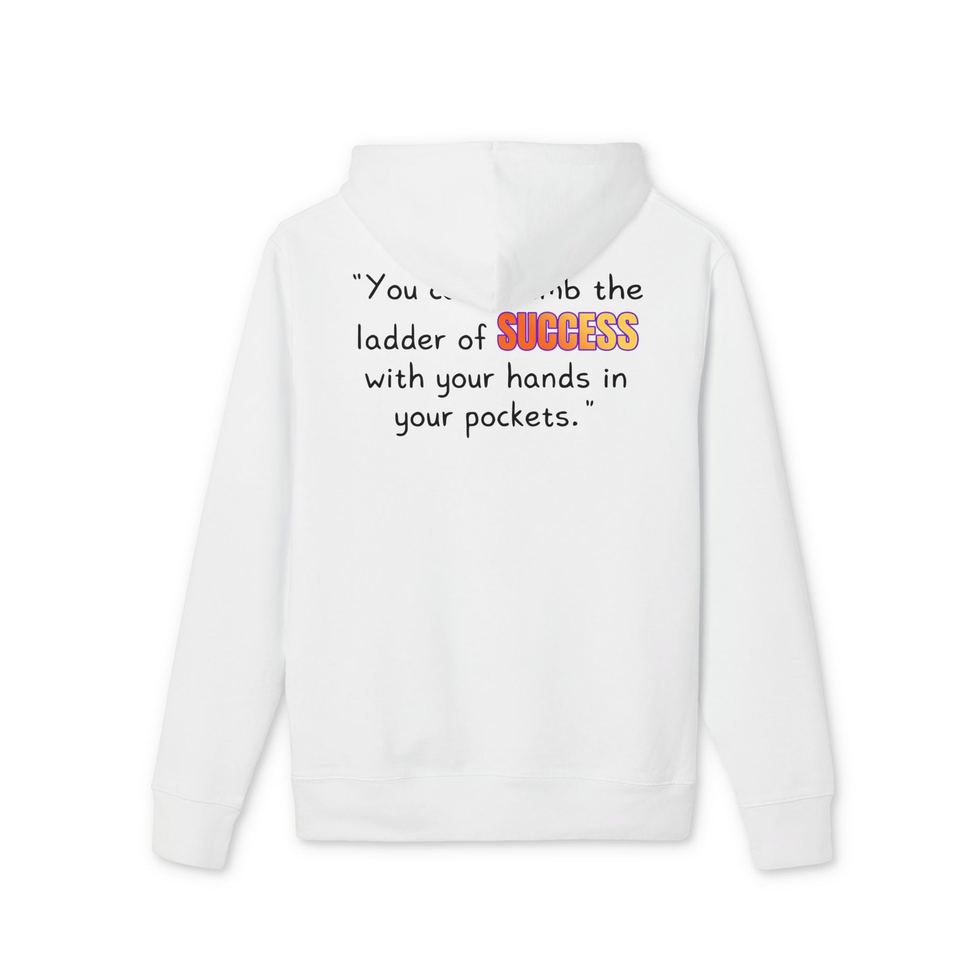 GOATI Unisex Premium Hoodie – 100% Organic Cotton, Heavyweight Fleece | “You Can’t Climb the Ladder of Success” Motivational Hoodie - GOATI