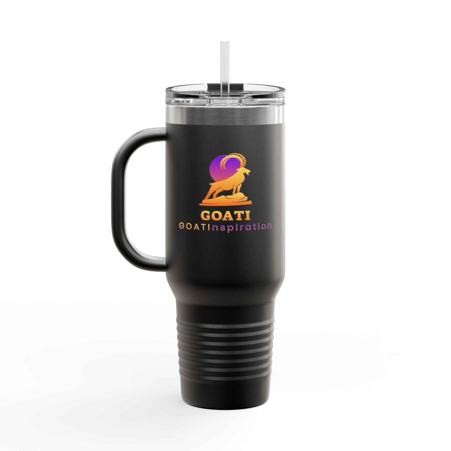 GOATI 40oz Insulated Travel Mug | "Hard Work Beats Talent When Talent Doesn’t Work Hard" Motivational Quote