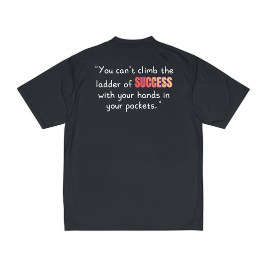GOATI Men's Performance T-Shirt | Moisture-Wicking & Breathable Tee | "You Can’t Climb the Ladder of Success"