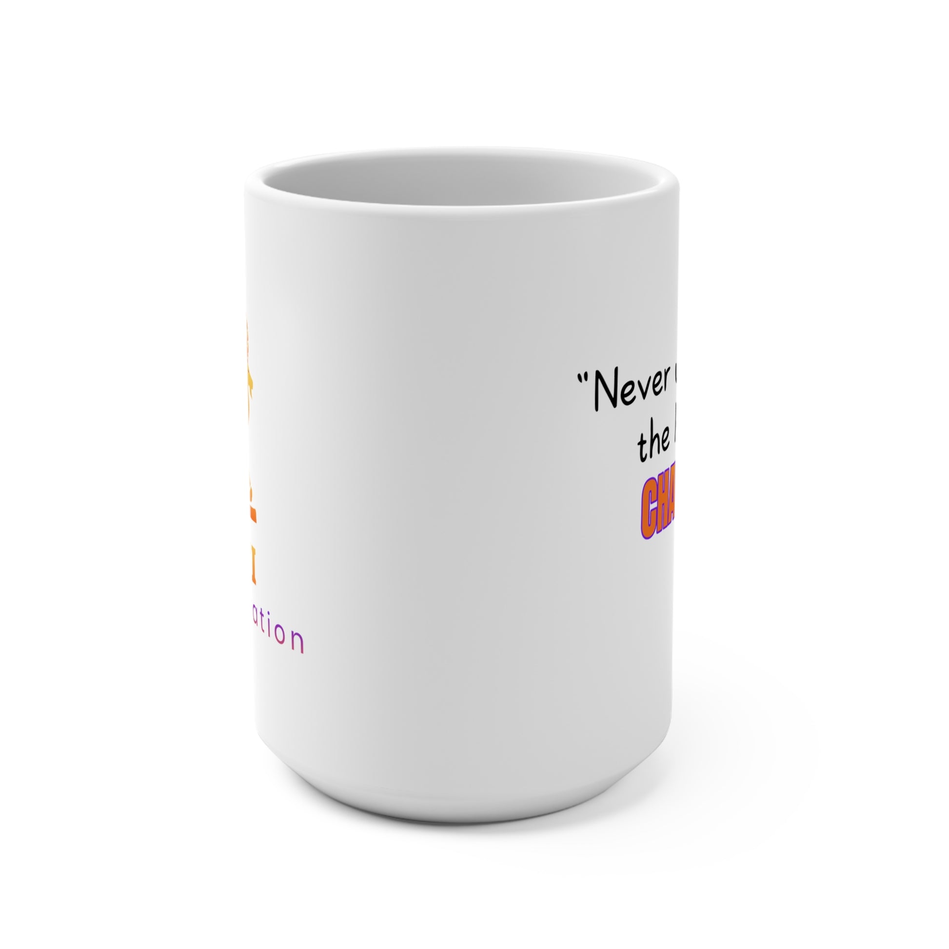 GOATI White Ceramic Mug – 15oz | "Heart of a Champion" Motivational Coffee Mug - GOATI