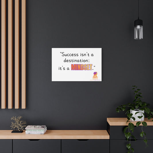 GOATI Motivational Canvas Wall Art – "Success Isn’t a Destination; It’s a Mindset" | Inspirational Quote for Home, Office, or Gym - GOATI