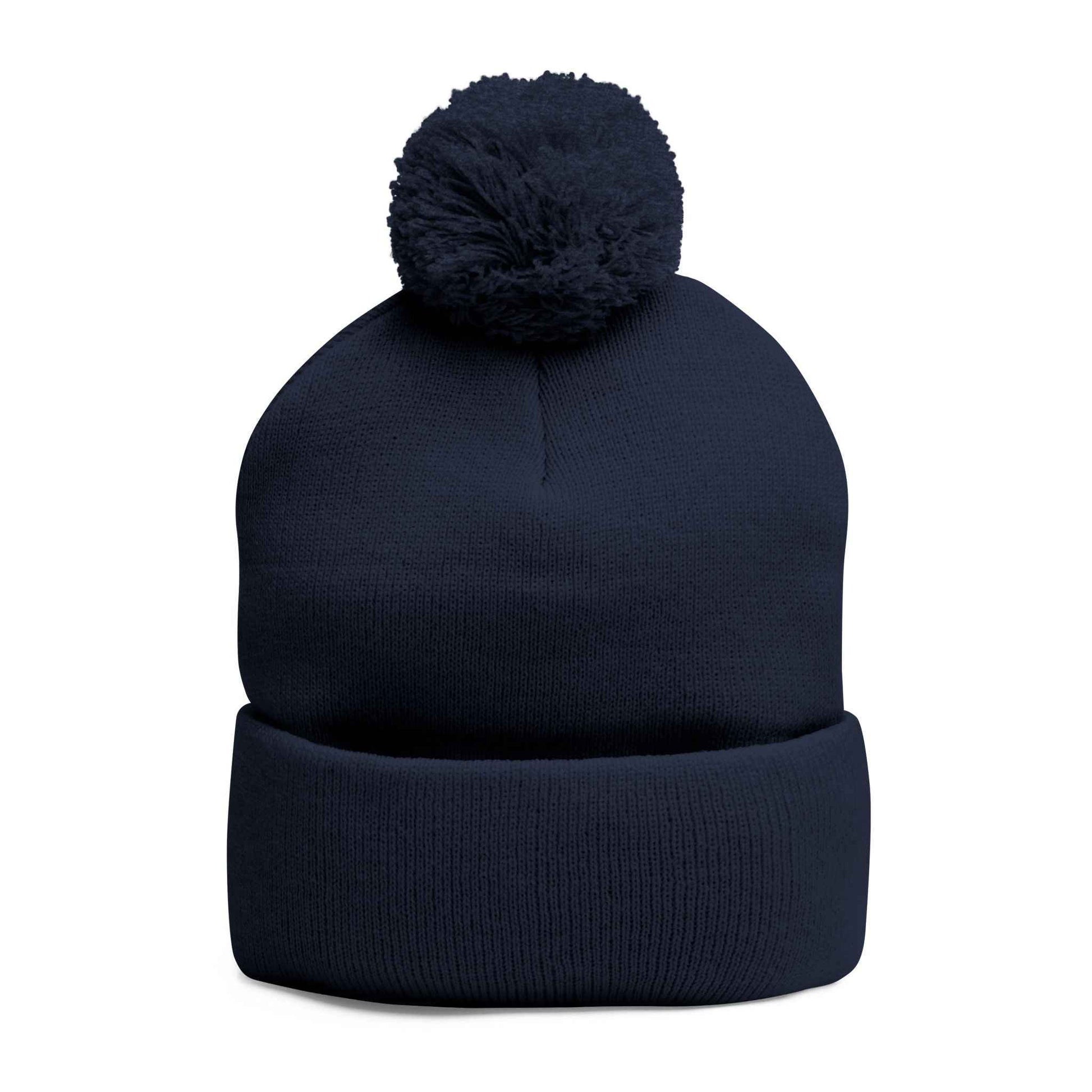 GOATI Logo Pom-Pom Knit Cap | Own Your Power, Everywhere You Go | Soft, Warm Unisex Winter Hat