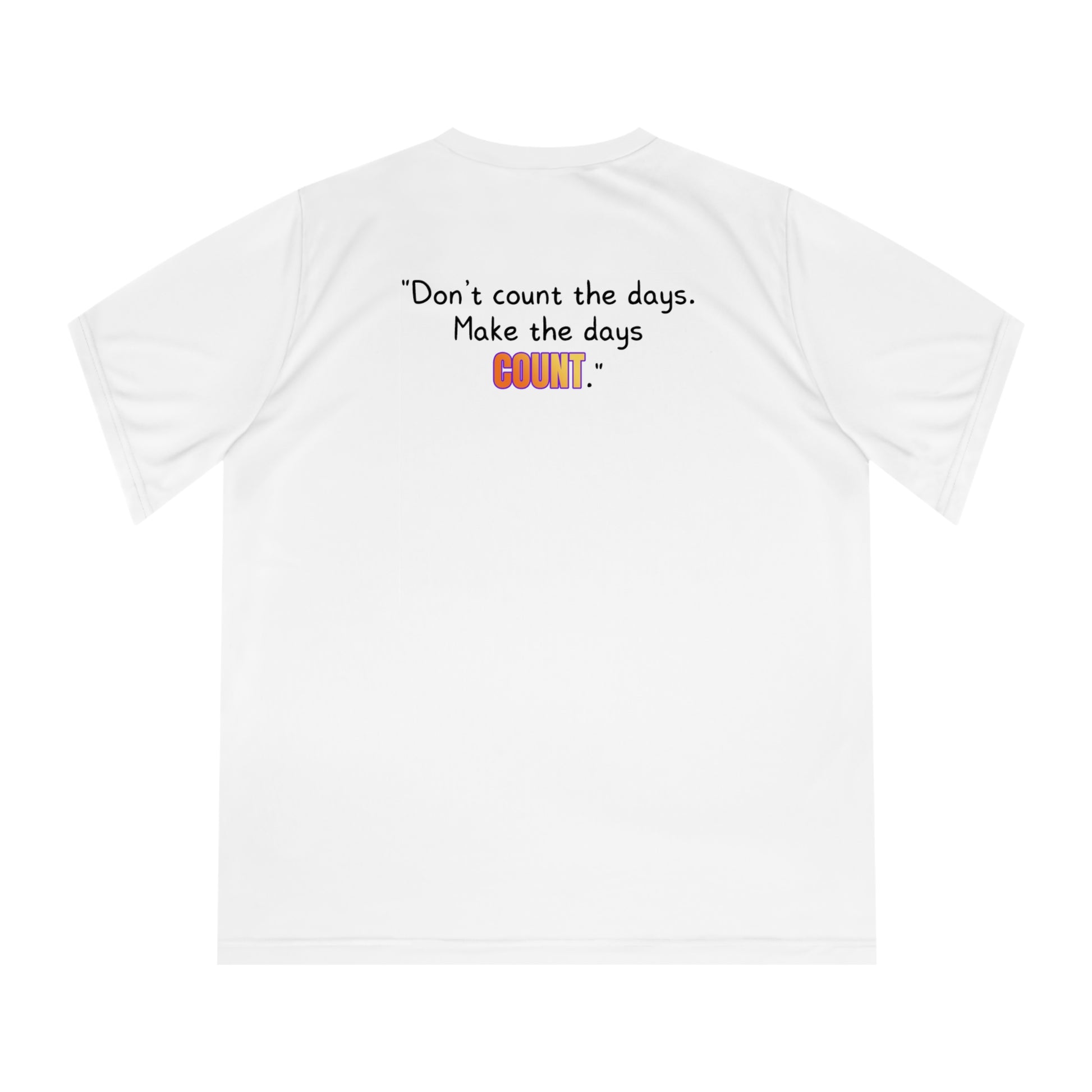 GOATI Women's Performance V-Neck T-Shirt | Moisture-Wicking & Breathable Tee | "Don’t Count the Days. Make the Days Count" - GOATI