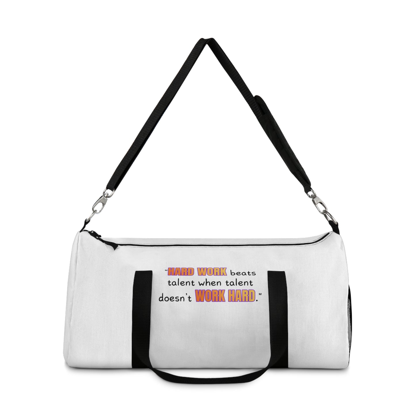 GOATI Motivational Duffel Bag | "Hard Work Beats Talent" | Durable Gym, Fitness & Travel Bag for Everyday Use - GOATI