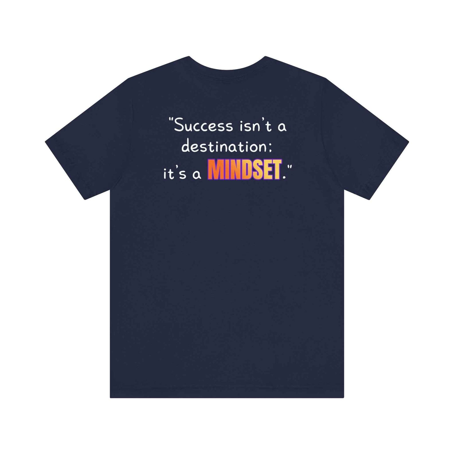 GOATI Unisex Premium Motivational T-shirt | "Success Isn’t a Destination; It’s a Mindset" Airlume Cotton Tee | Soft & Comfortable