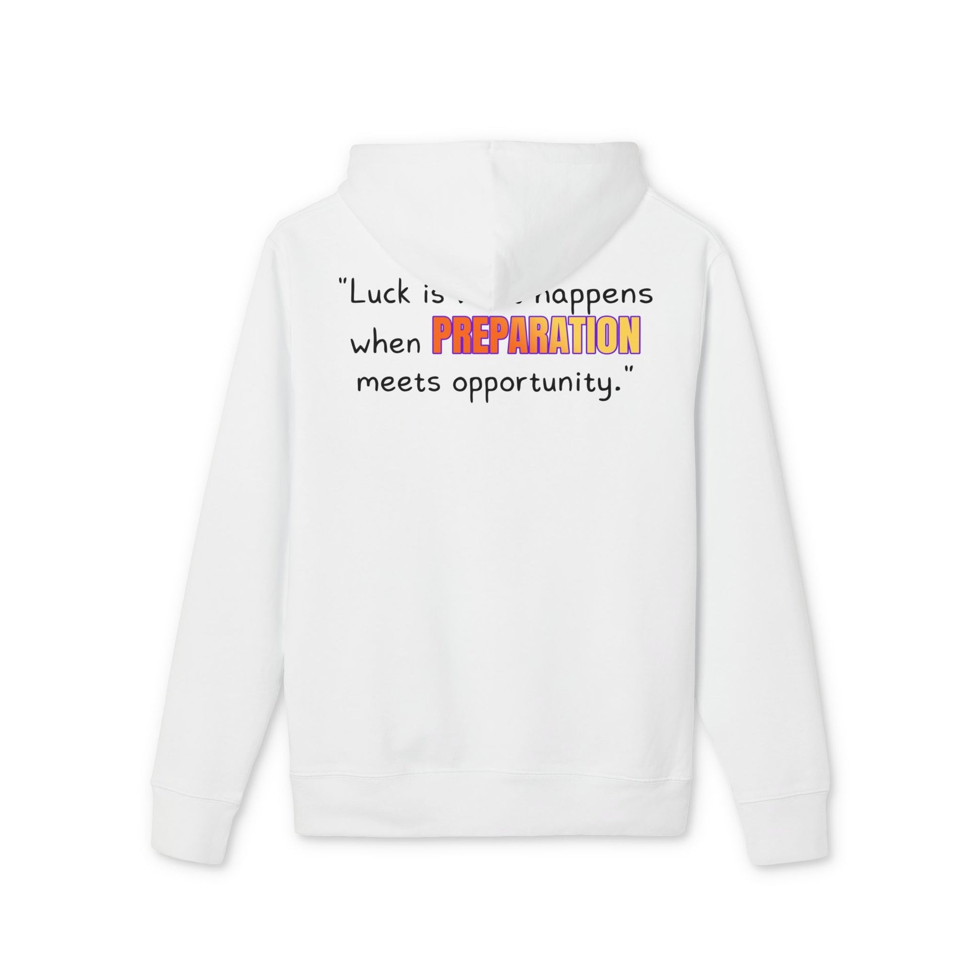 GOATI Unisex Premium Hoodie – 100% Organic Cotton, Heavyweight Fleece | “When Preparation Meets Opportunity” Motivational Hoodie - GOATI