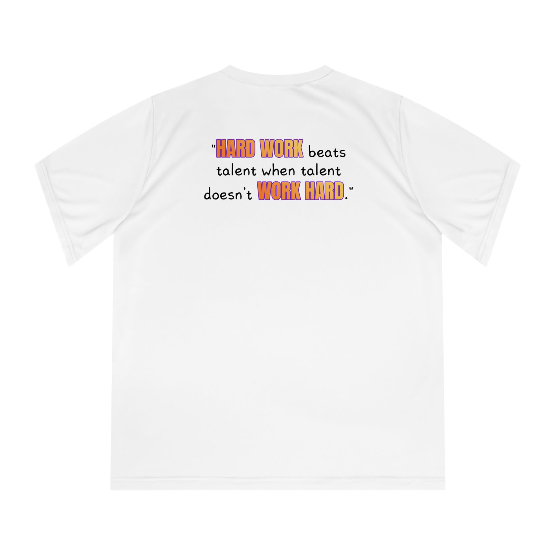 GOATI Women's Performance V-Neck T-Shirt | Moisture-Wicking & Breathable Tee | "Hard Work Beats Talent" - GOATI