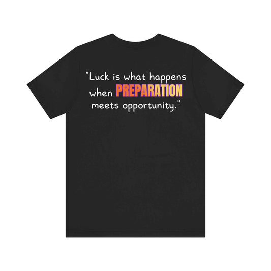 GOATI Unisex Premium Motivational T-shirt | "When Preparation Meets Opportunity" Airlume Cotton Tee | Soft & Comfortable