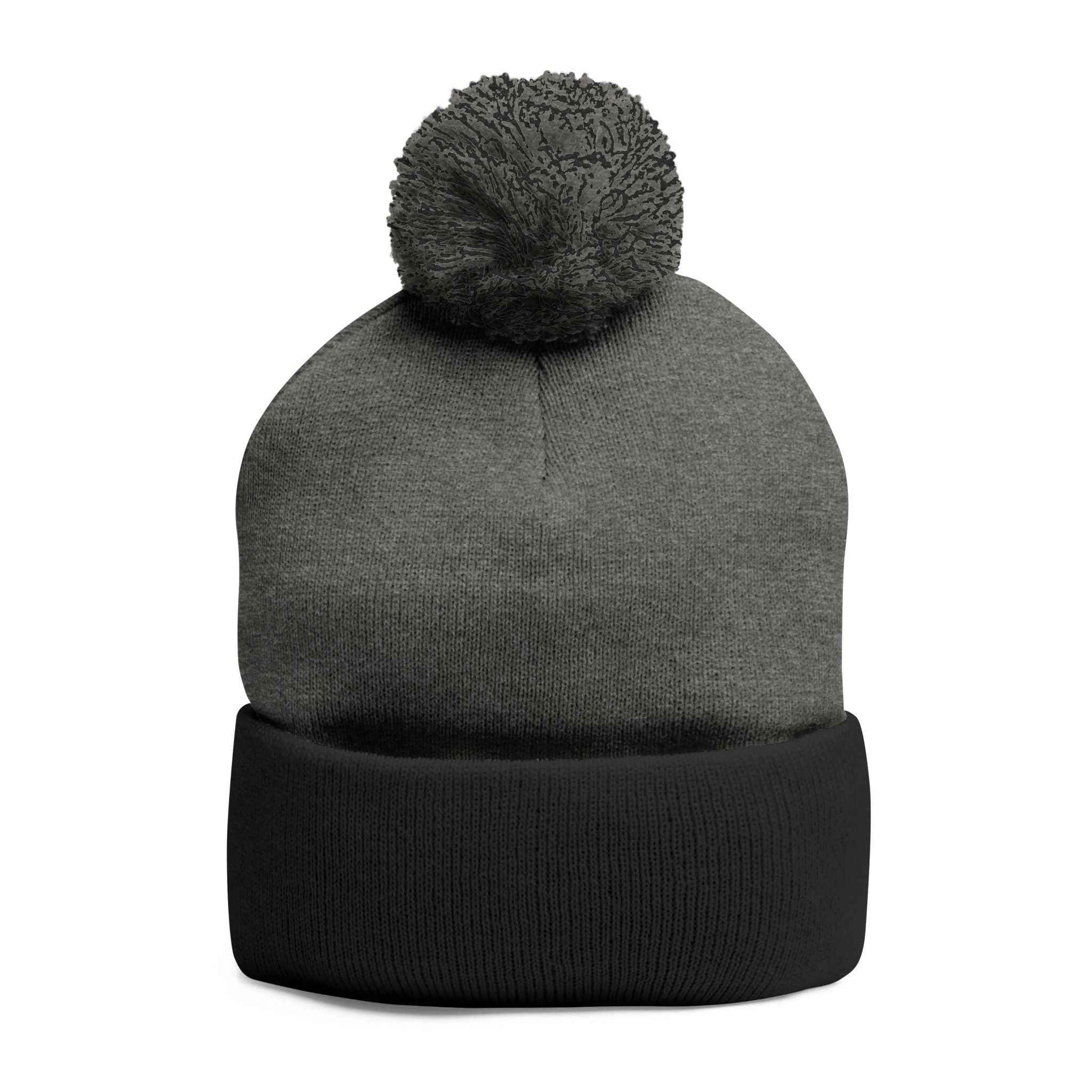 GOATI Logo Pom-Pom Knit Cap | Own Your Power, Everywhere You Go | Soft, Warm Unisex Winter Hat
