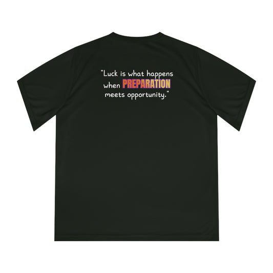 GOATI Women's Performance V-Neck T-Shirt | Moisture-Wicking & Breathable Tee | "When Preparation Meets Opportunity" - GOATI