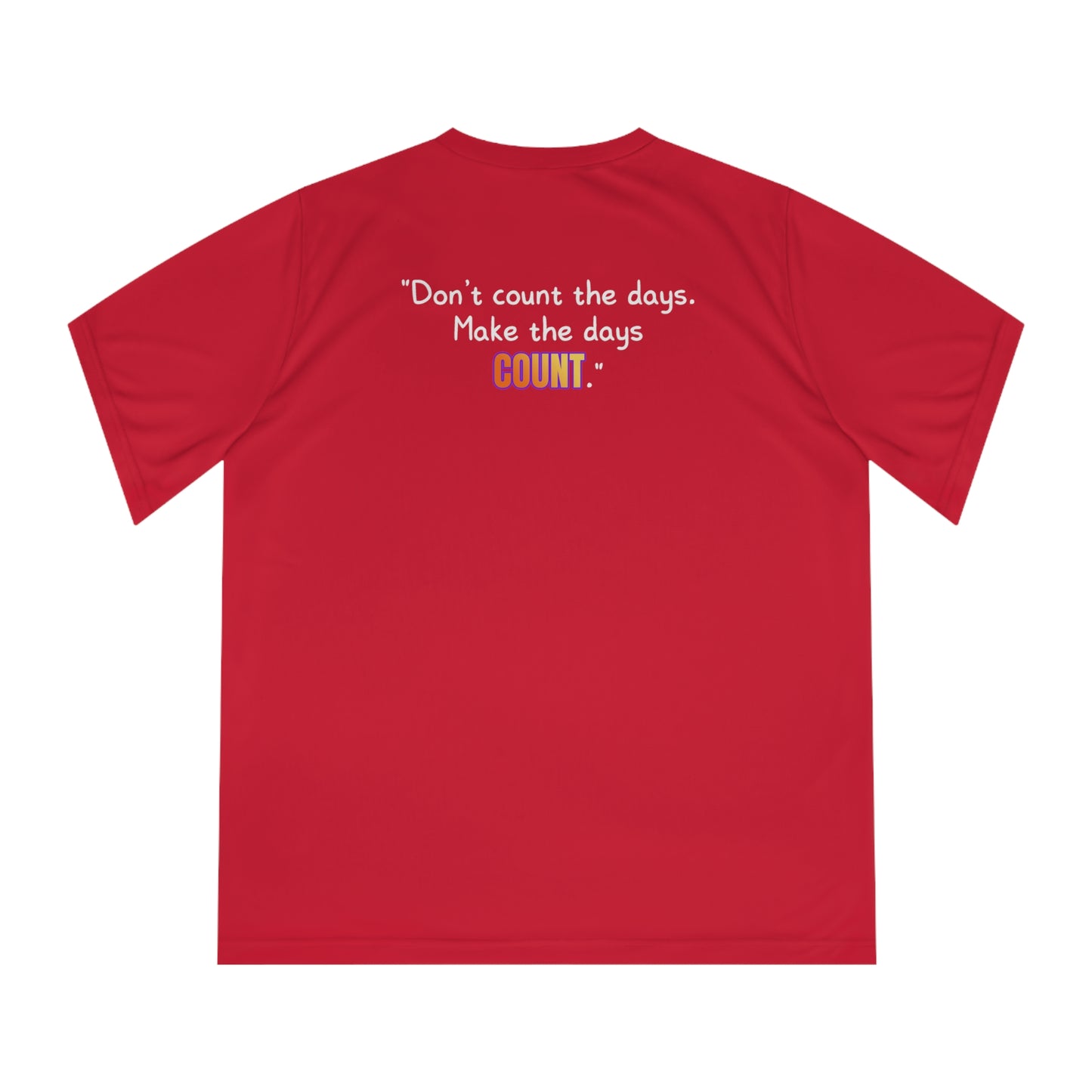 GOATI Women's Performance V-Neck T-Shirt | Moisture-Wicking & Breathable Tee | "Don’t Count the Days. Make the Days Count" - GOATI