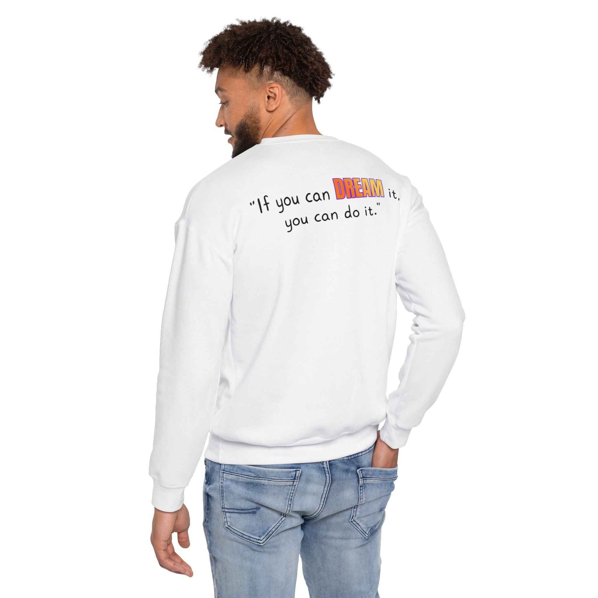 GOATI Unisex Premium Sweatshirt | "If You Can Dream It, You Can Do It" Motivational Cotton-Polyester Blend Sweatshirt for Comfort