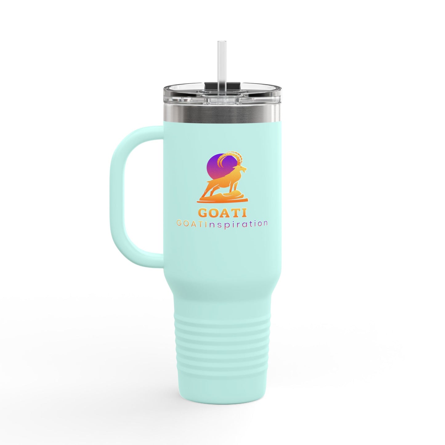GOATI 40oz Insulated Travel Mug | "Hard Work Beats Talent When Talent Doesn’t Work Hard" Motivational Quote - GOATI