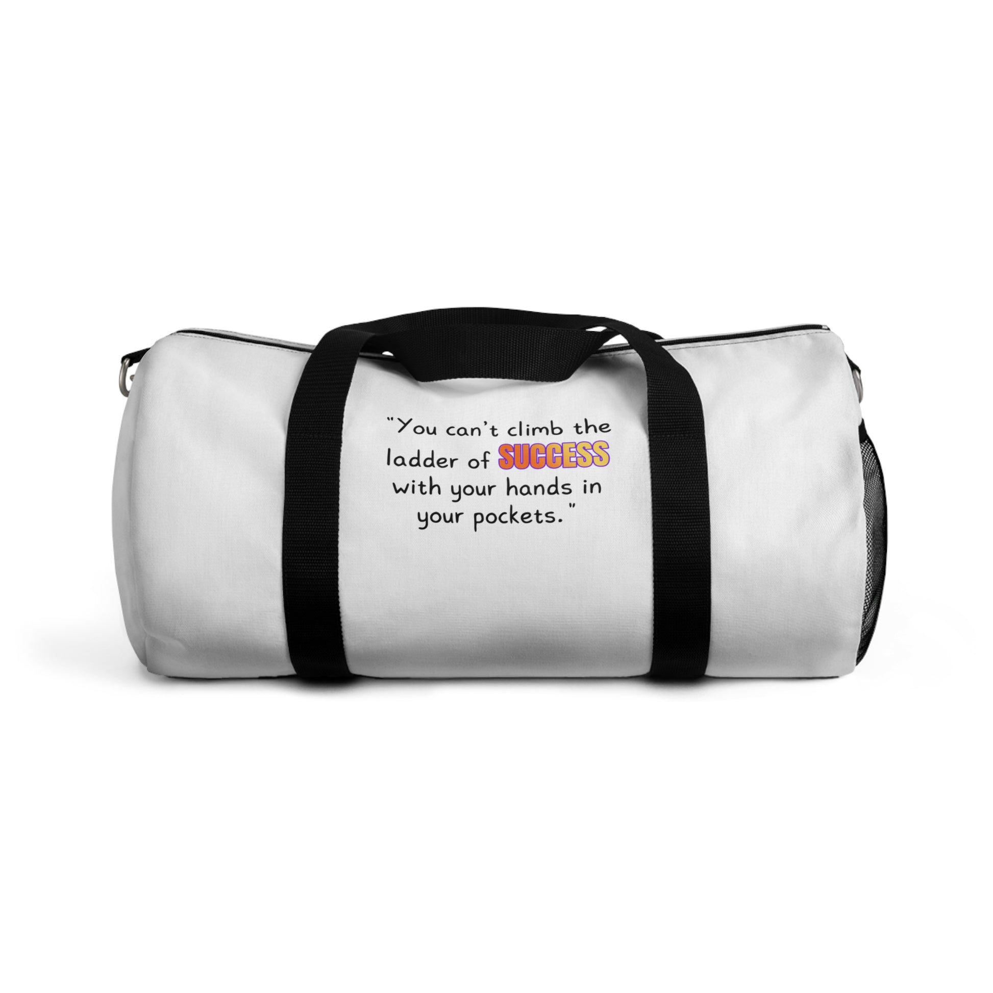 GOATI Motivational Duffel Bag | "You Can’t Climb the Ladder of Success" | Durable Gym, Fitness & Travel Bag for Everyday Use - GOATI