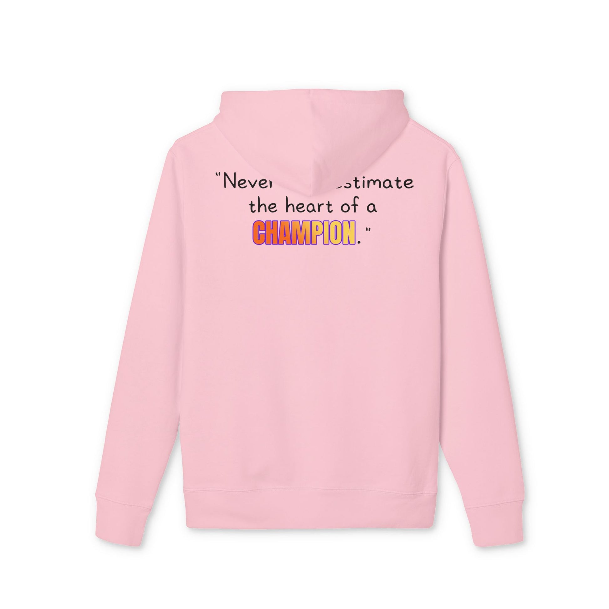 GOATI Unisex Premium Hoodie – 100% Organic Cotton, Heavyweight Fleece | “Heart of a Champion” Motivational Hoodie - GOATI