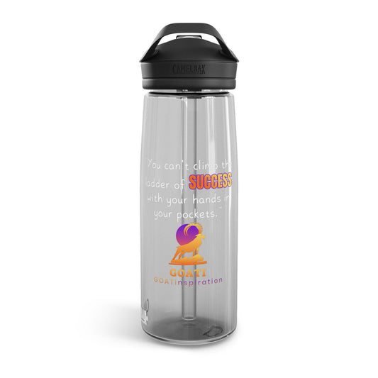 GOATI CamelBak Eddy® Water Bottle | “You Can’t Climb the Ladder of Success”  Motivational 20oz/25oz Hydration Bottle - GOATI