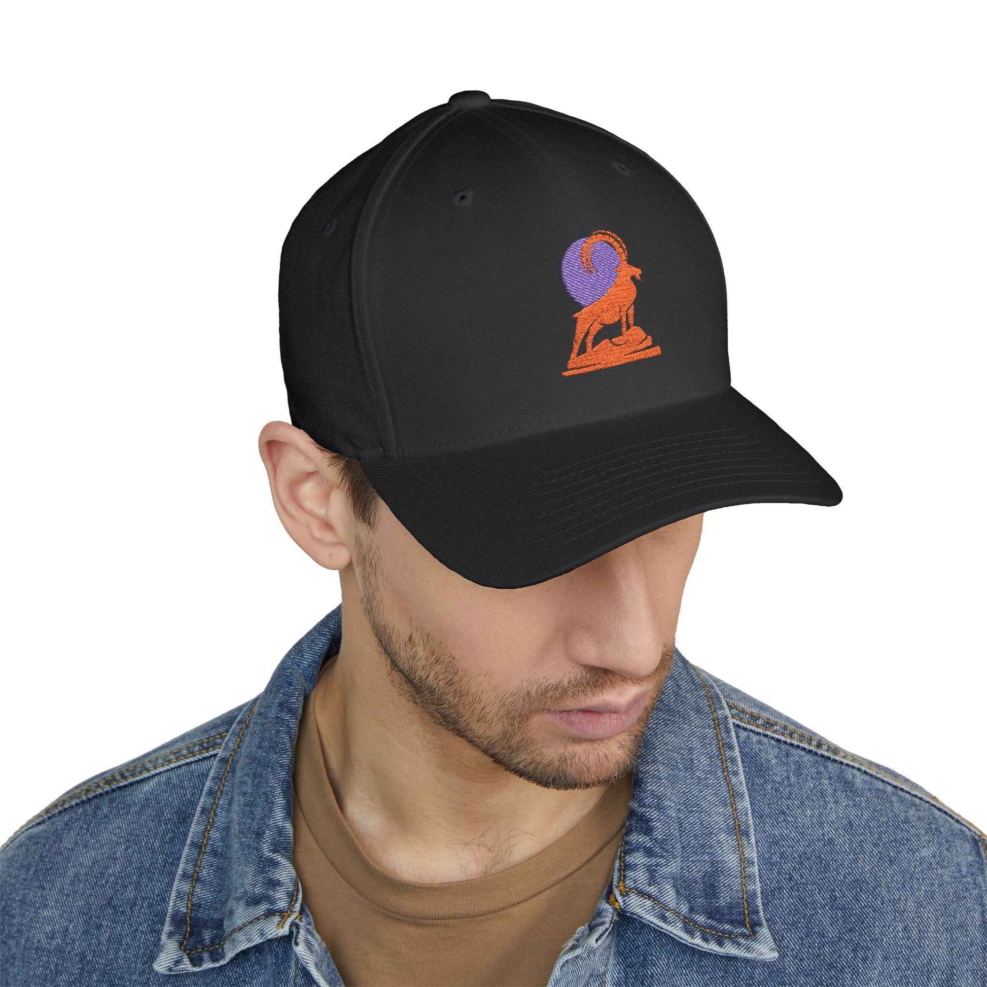 GOATI Vibrant Embroidered, Stretchable, Flex-Fitted Cap | Bold Style, Relentless Mindset