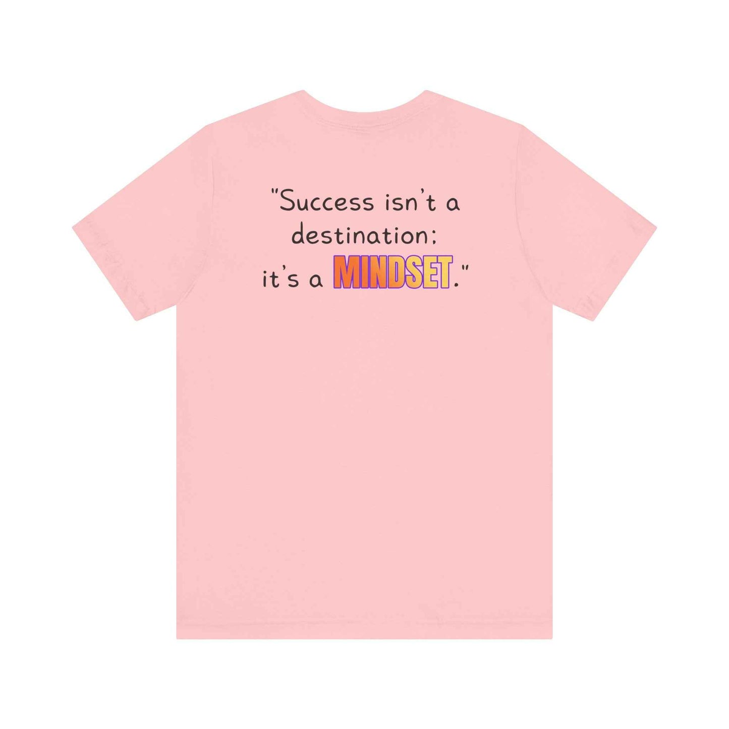 GOATI Unisex Premium Motivational T-shirt | "Success Isn’t a Destination; It’s a Mindset" Airlume Cotton Tee | Soft & Comfortable