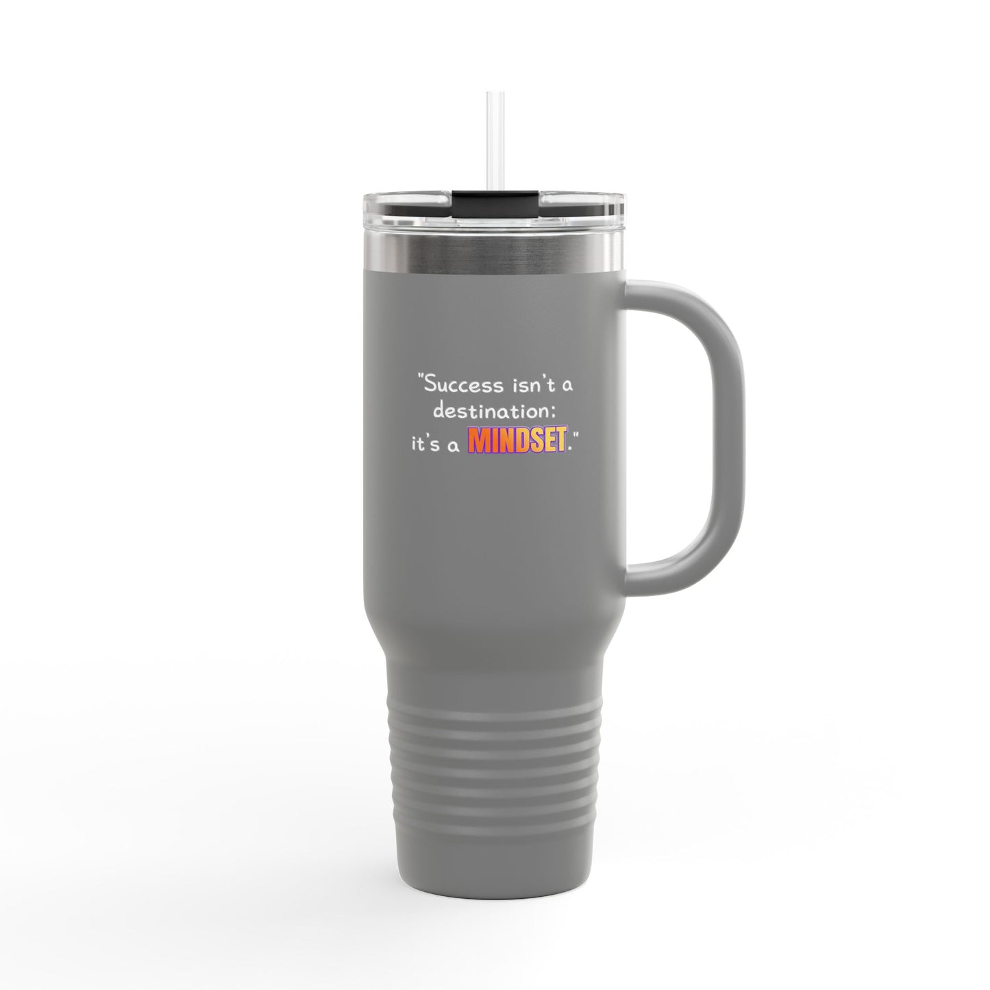 GOATI 40oz Insulated Travel Mug | "Success Isn’t a Destination; It’s a Mindset" Motivational Quote - GOATI