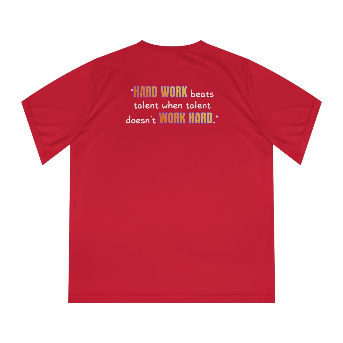 GOATI Women's Performance V-Neck T-Shirt | Moisture-Wicking & Breathable Tee | "Hard Work Beats Talent" - GOATI