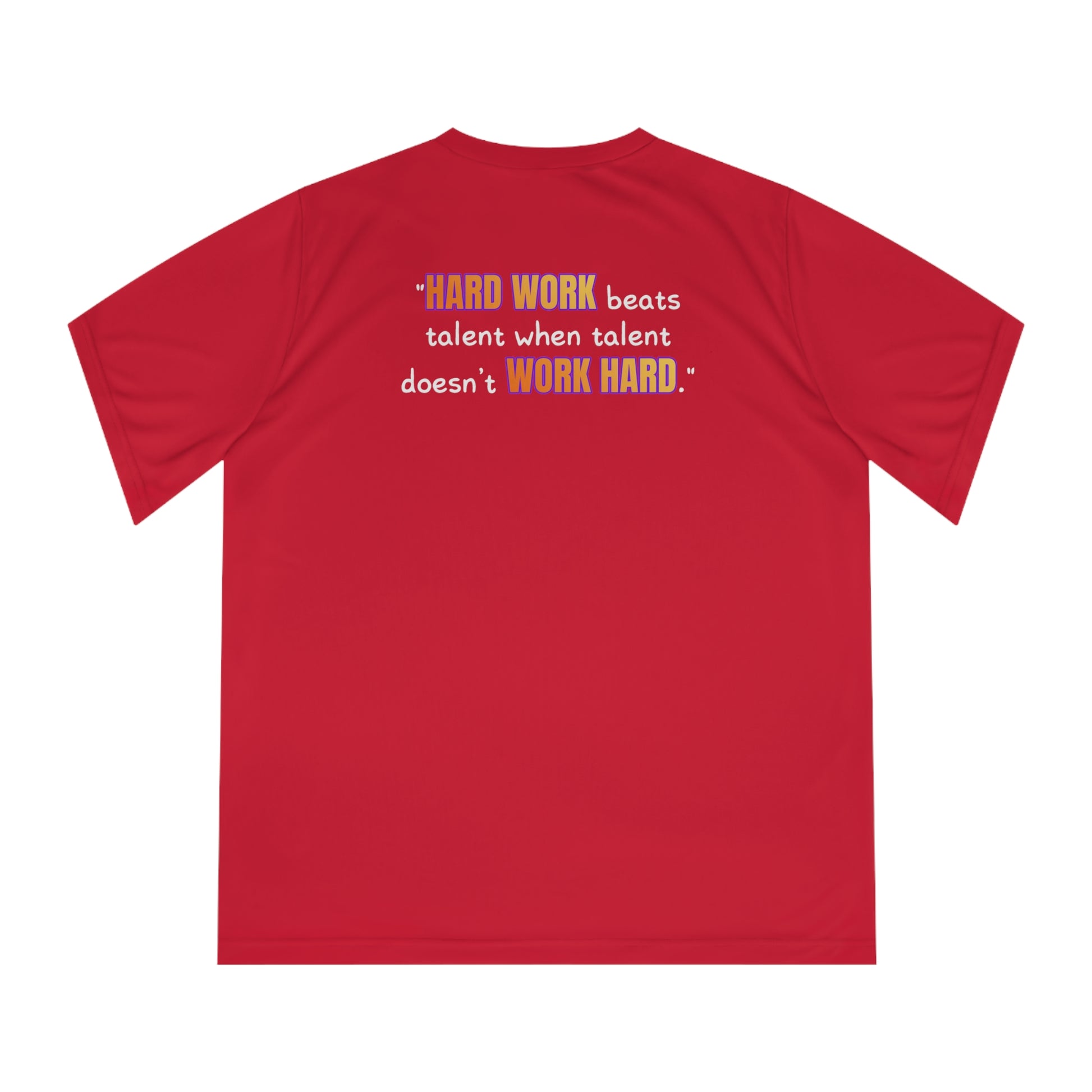 GOATI Women's Performance V-Neck T-Shirt | Moisture-Wicking & Breathable Tee | "Hard Work Beats Talent" - GOATI