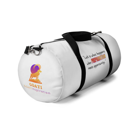 GOATI Motivational Duffel Bag | "When Preparation Meets Opportunity" | Durable Gym, Fitness & Travel Bag for Everyday Use - GOATI