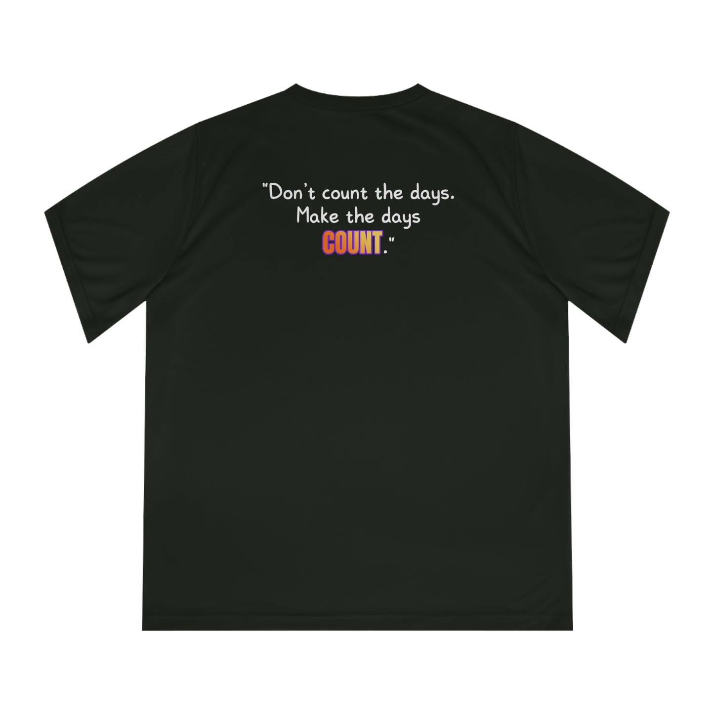 GOATI Women's Performance V-Neck T-Shirt | Moisture-Wicking & Breathable Tee | "Don’t Count the Days. Make the Days Count" - GOATI