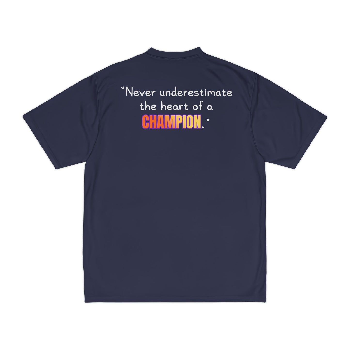 GOATI Men's Performance T-Shirt | Moisture-Wicking & Breathable Tee | "Heart of a Champion"