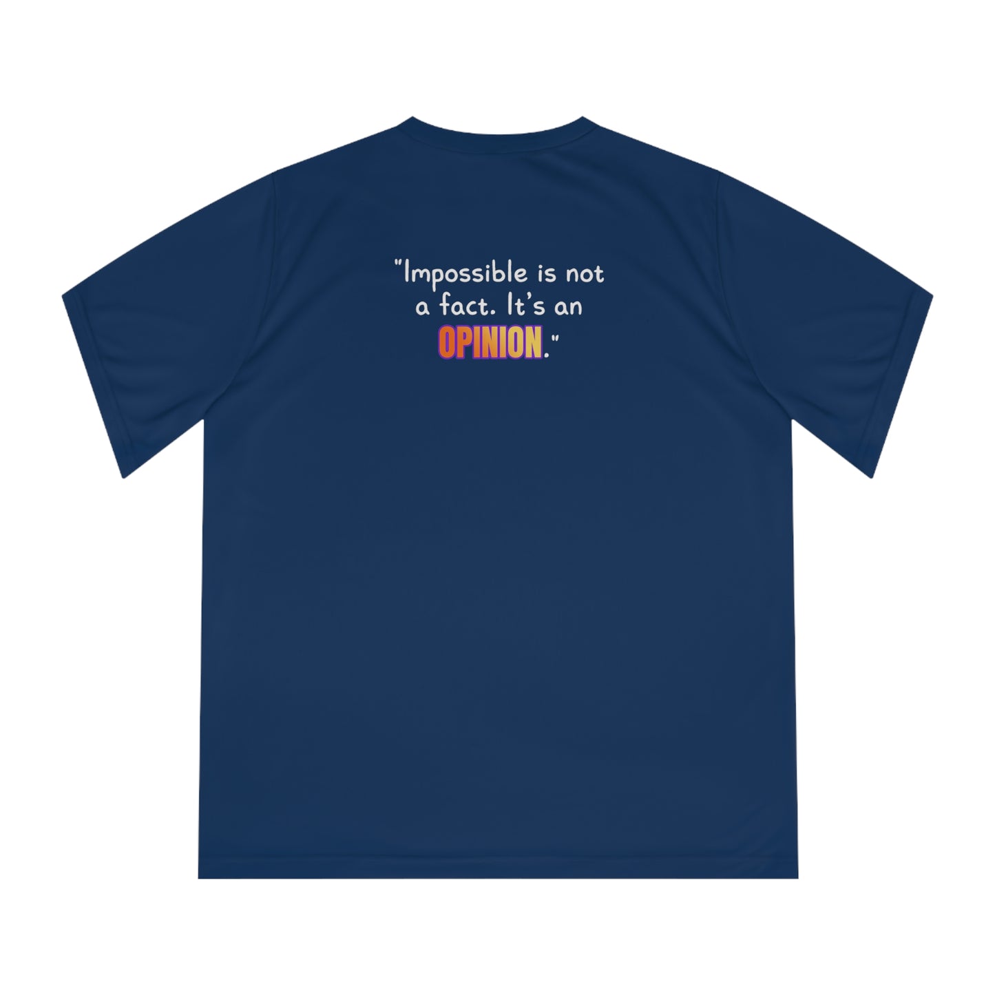 GOATI Women's Performance V-Neck T-Shirt | Moisture-Wicking & Breathable Tee | "Impossible is Not a Fact. It’s an Opinion" - GOATI