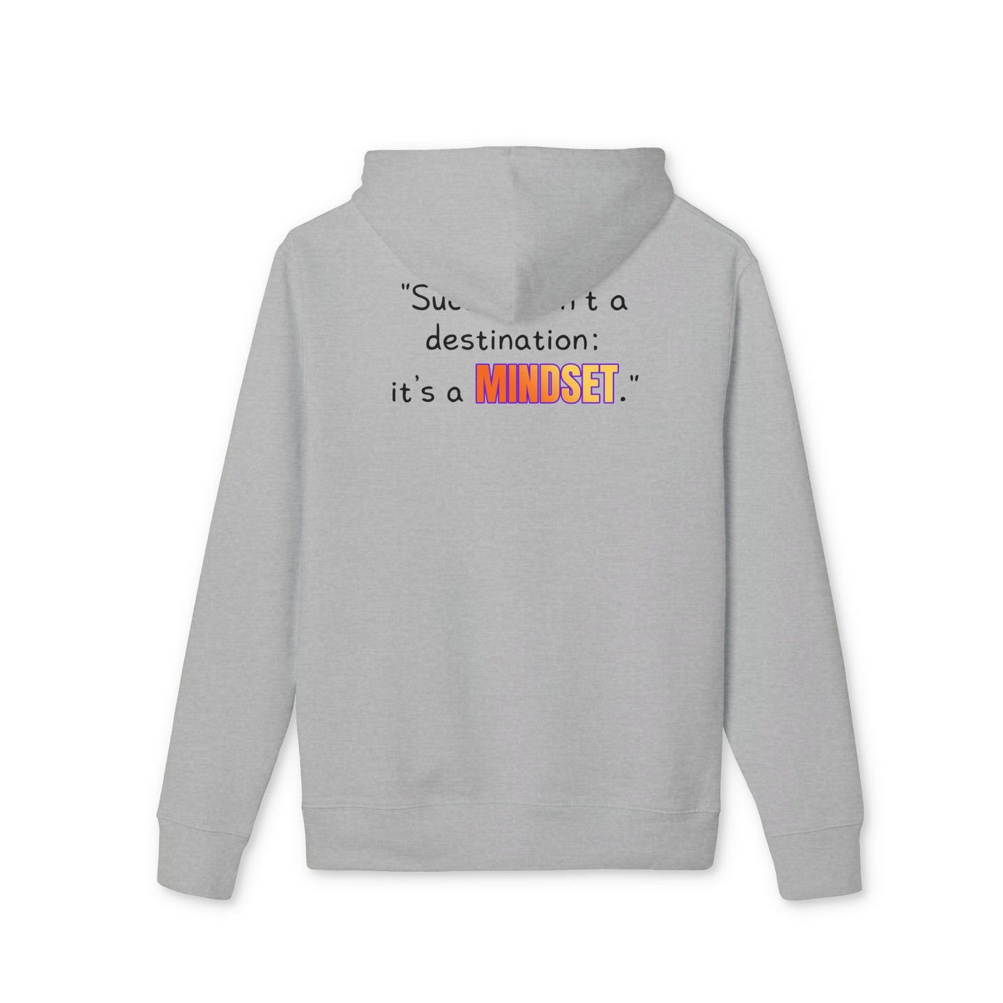 GOATI Unisex Premium Hoodie – 100% Organic Cotton, Heavyweight Fleece | “Success Isn’t a Destination; It’s a Mindset” Motivational Hoodie - GOATI